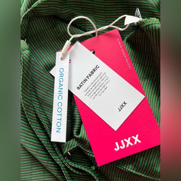 NWT Jack and Jones Garden party slip dress Green Sleeveless Dress size small - Picture 3 of 8